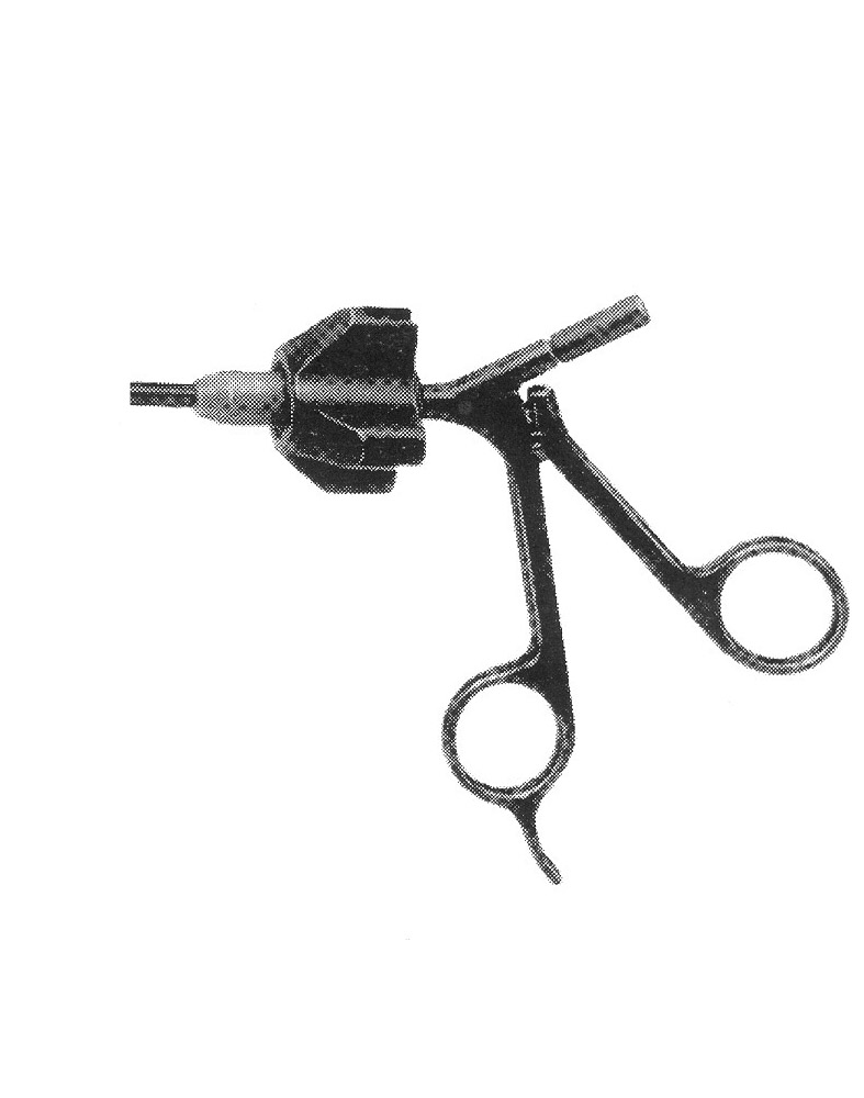 İZOLELİ ENDO  KAVRAMA FORSEPS H MODEL SAP ÇAP: 10MM L:43CM